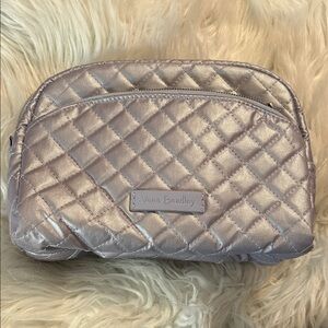 Vera Bradley Metallic Quilted Cosmetic Case